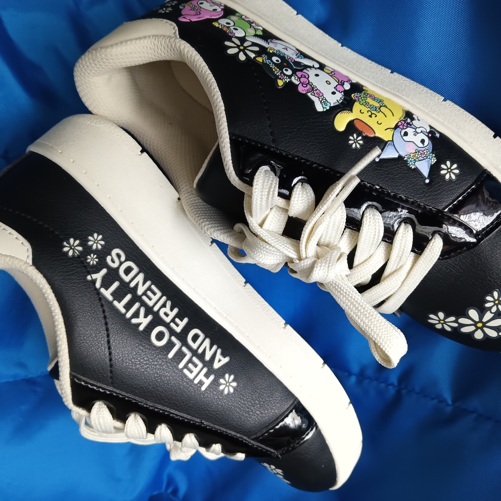 Hello Kitty Black and White Sneakers